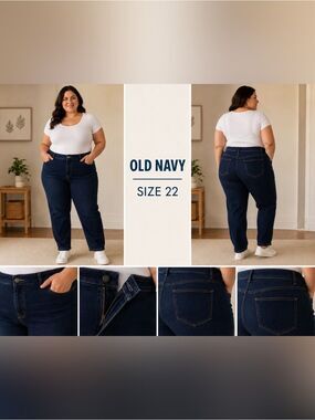 Old Navy Plus Size 22 Dark Wash Jeans Stretch Denim Jeans